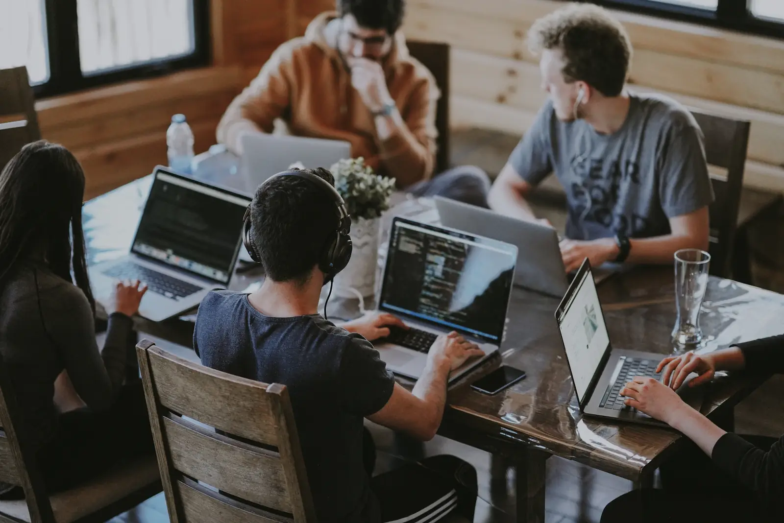 Enterprise team in a working session